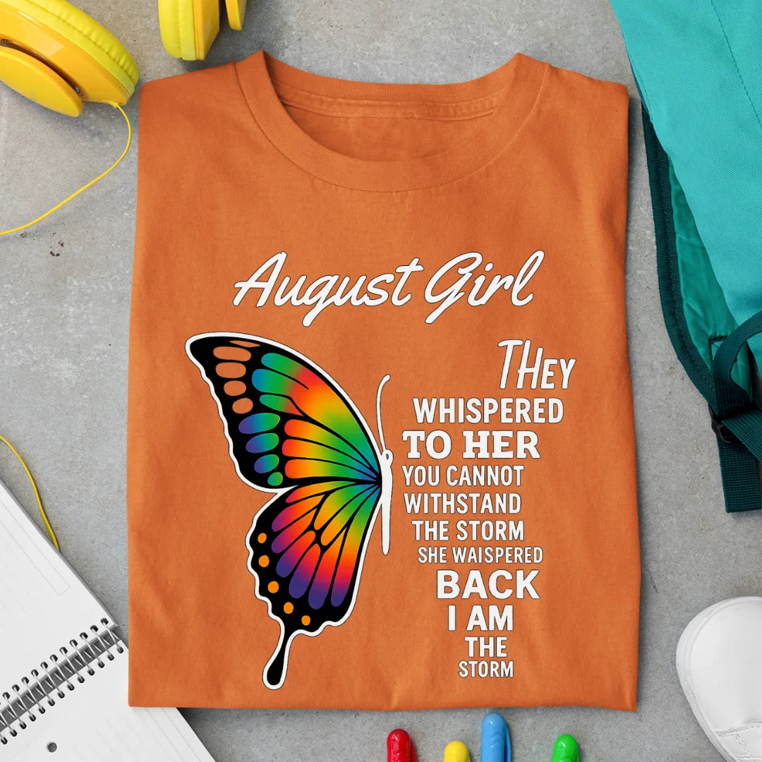 August Girl Exclusive Premium Birthday T-shirt for Women