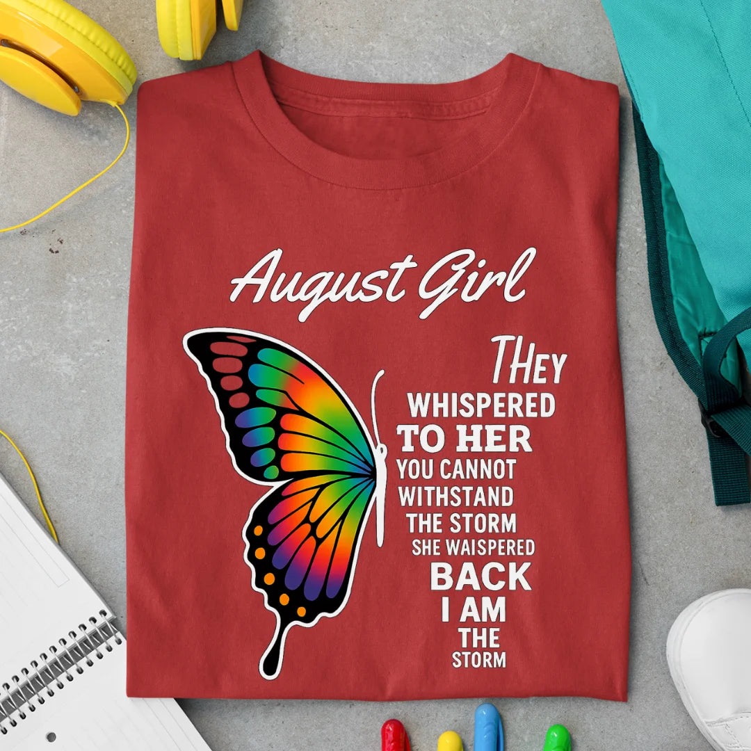 August Girl Exclusive Premium Birthday T-shirt for Women