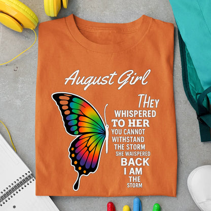 August Girl Exclusive Premium Birthday T-shirt for Women