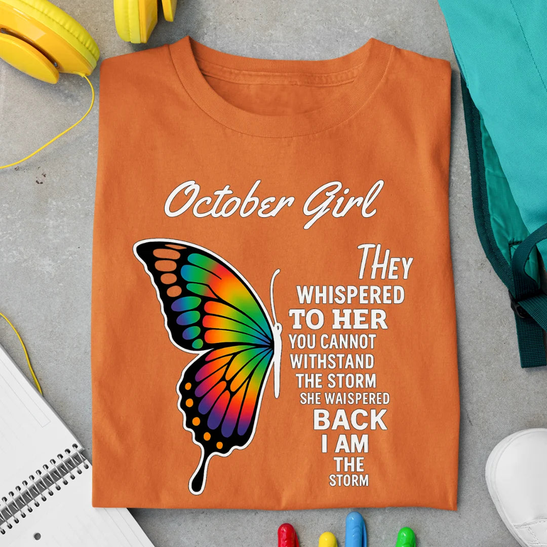 October Girl Exclusive Premium Birthday T-shirt for Women
