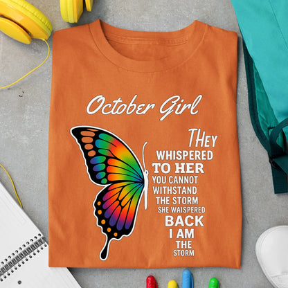 October Girl Exclusive Premium Birthday T-shirt for Women