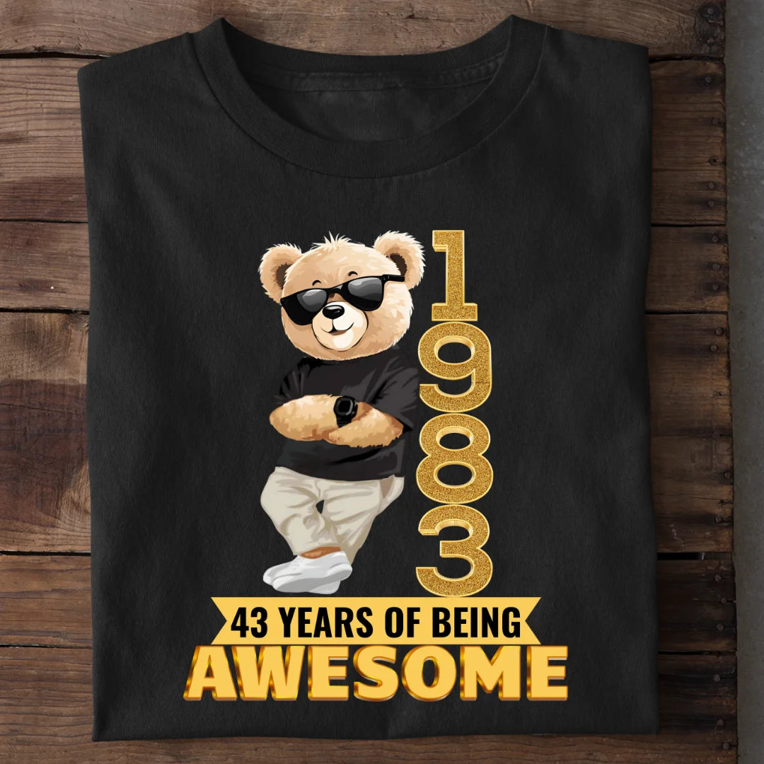 1983 | 43 Years Of Being Awesome T-shirt