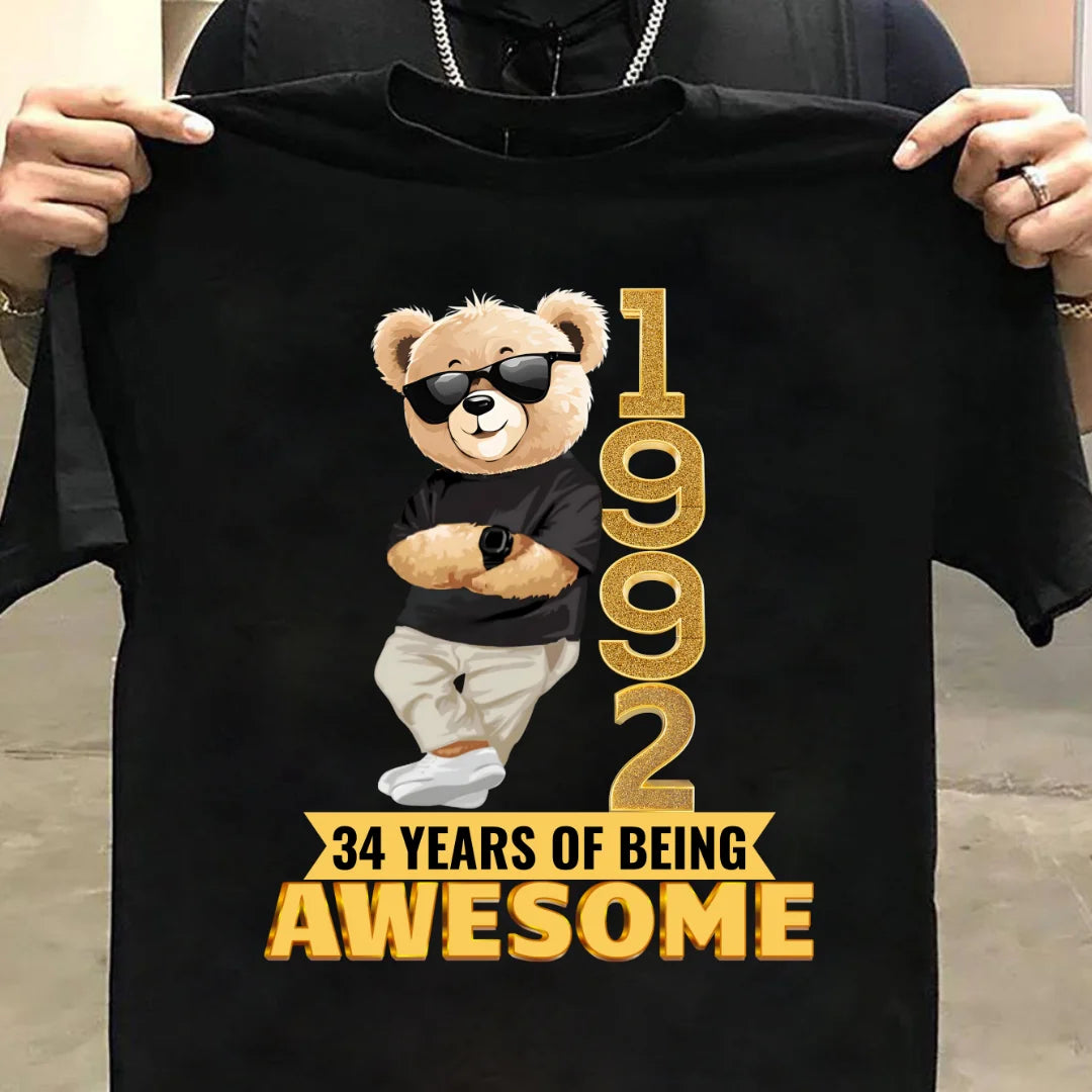 1992 | 34 Years Of Being Awesome T-shirt