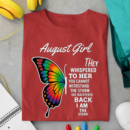 August Girl Exclusive Premium Birthday T-shirt for Women
