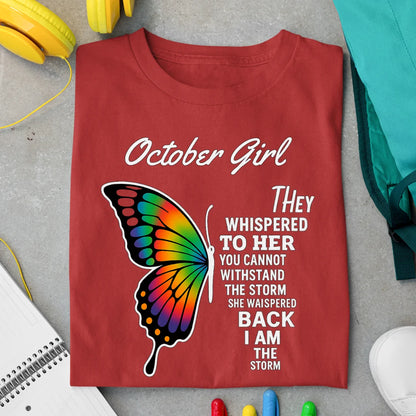 October Girl Exclusive Premium Birthday T-shirt for Women