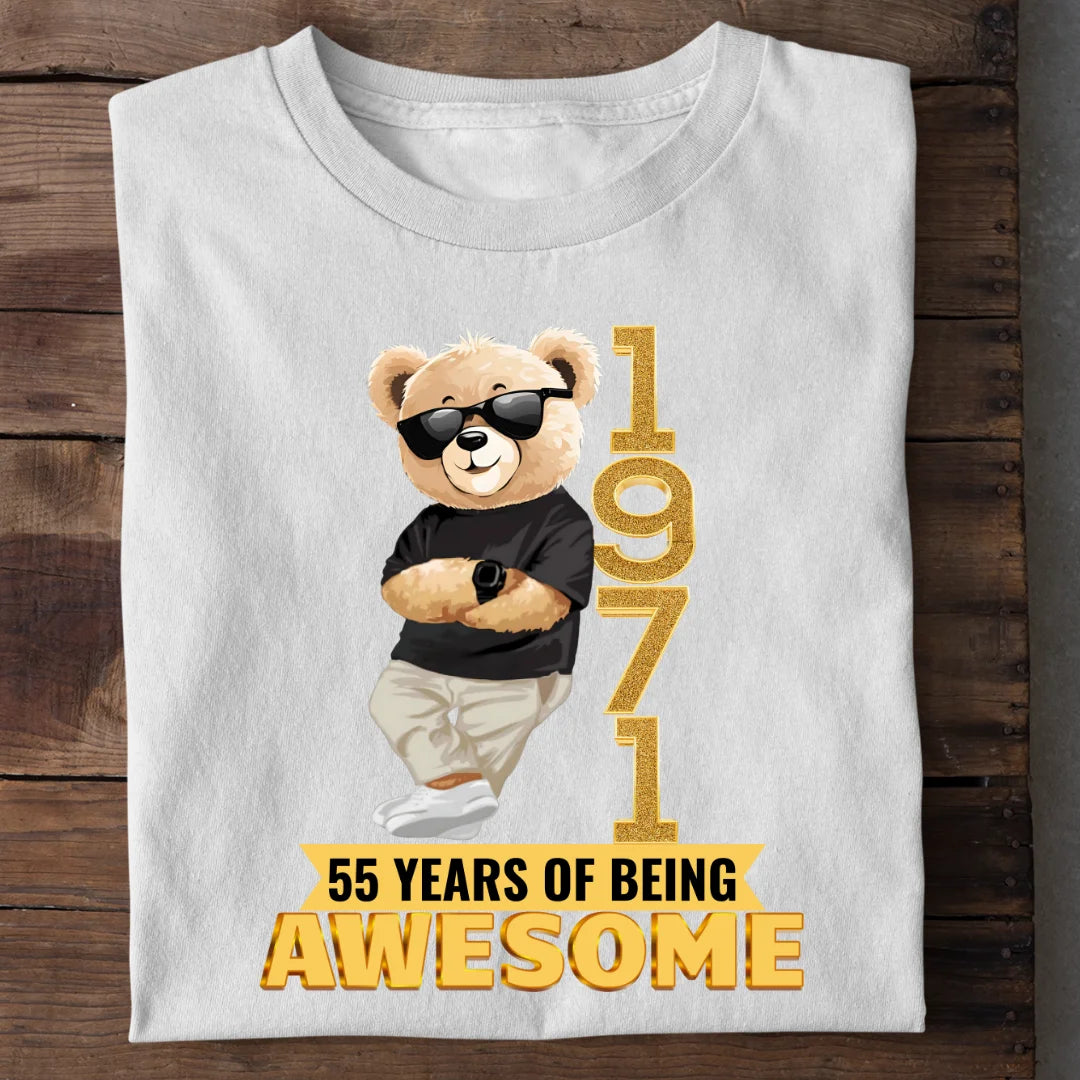 1971 | 55 Years Of Being Awesome T-shirt