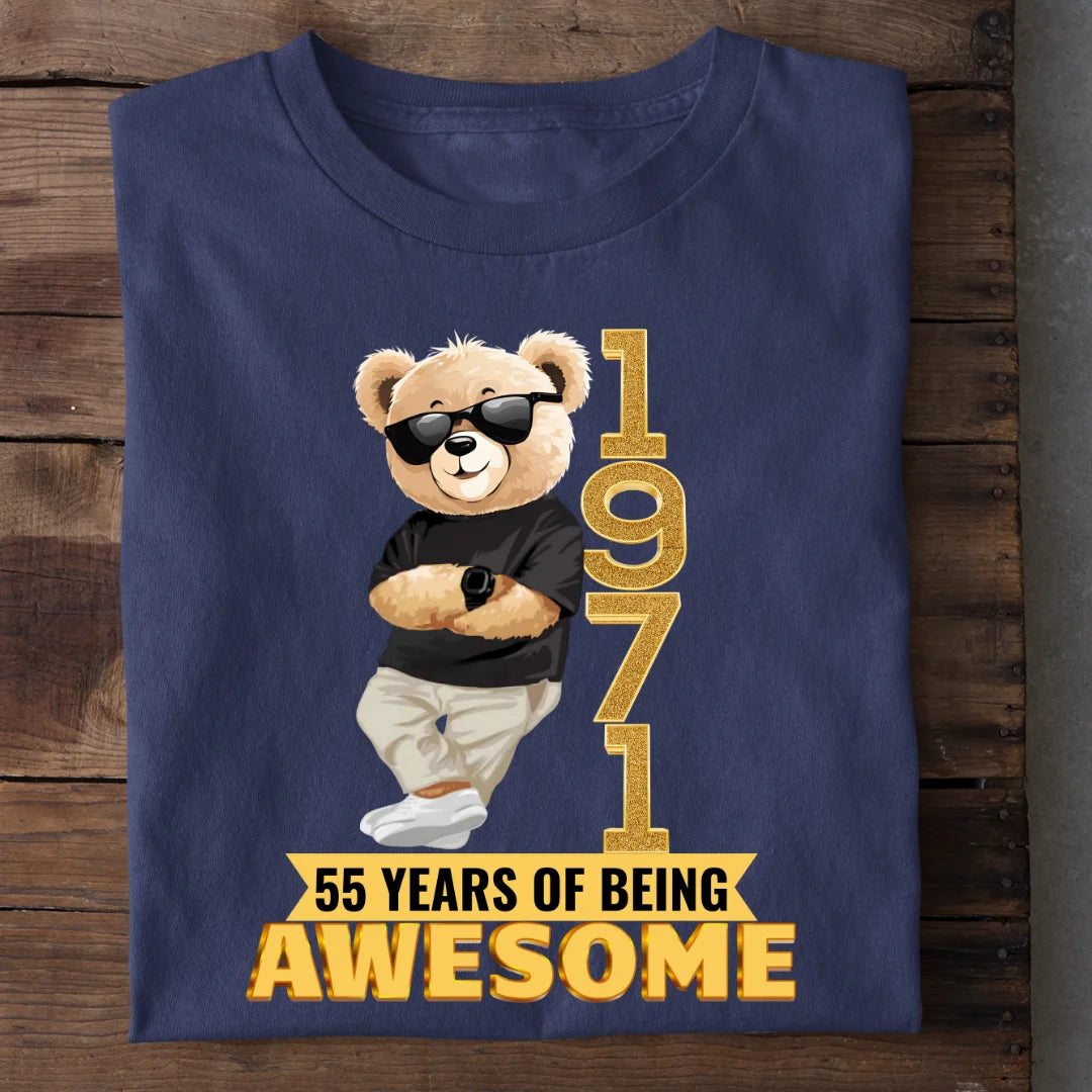 1971 | 55 Years Of Being Awesome T-shirt