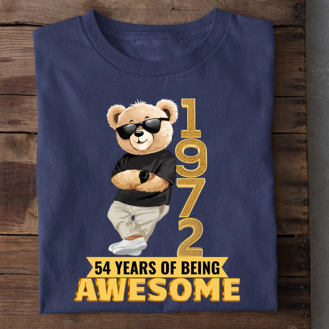 1972 | 54 Years Of Being Awesome T-shirt