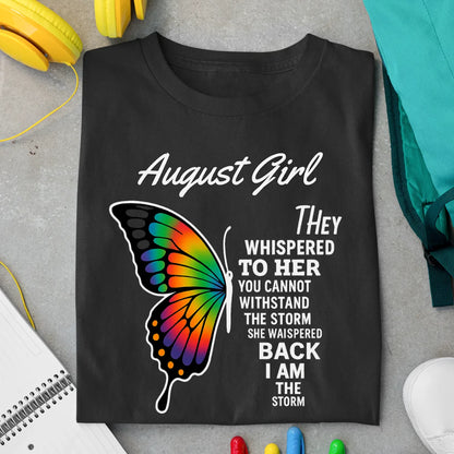 August Girl Exclusive Premium Birthday T-shirt for Women