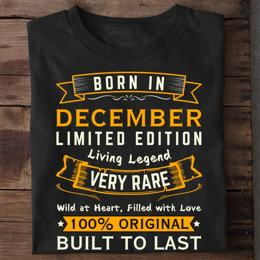 Born In December Limited Edition Living Legend Very Rare