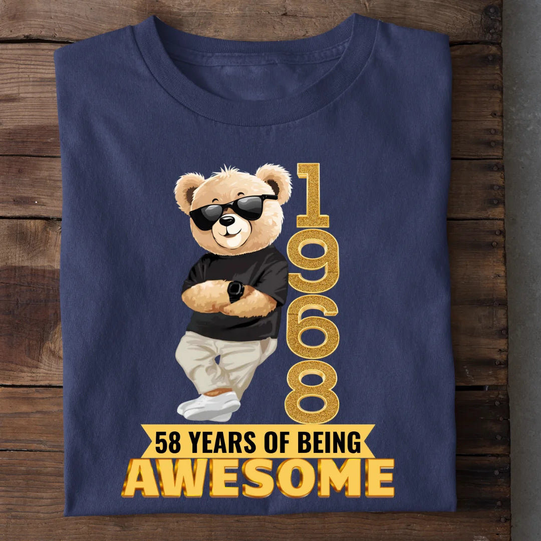 1968 | 58 Years Of Being Awesome T-shirt